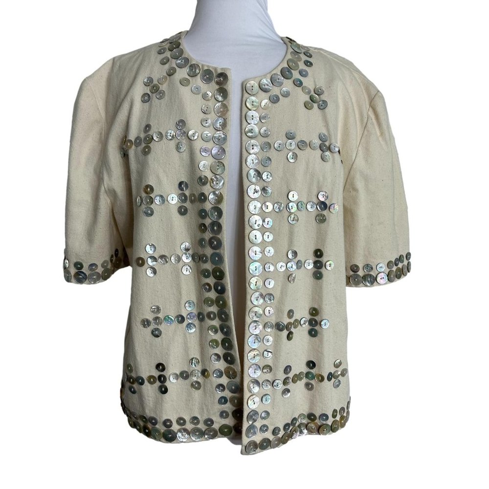 Double D Ranch Cream Jacket with Silver Accents
